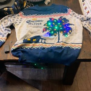 Festive corona seltzer 2xl men’s sweater